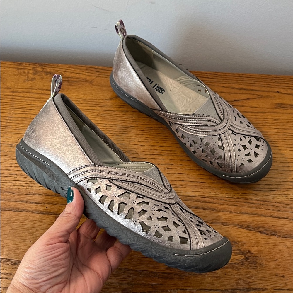 JBU by Jambu Pecan All Terra Traction Slip-On Flat Size 8W
